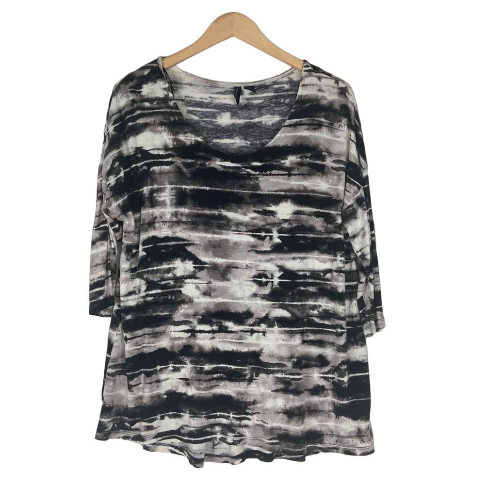Cynthia Rowley Women's Hi Low Tunic Short Sleeve Size 1X